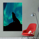 Painting by Numbers Howling Wolf in the Northern Lights Shipping from DE
